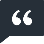 Quotation marks inside a speech bubble icon.
